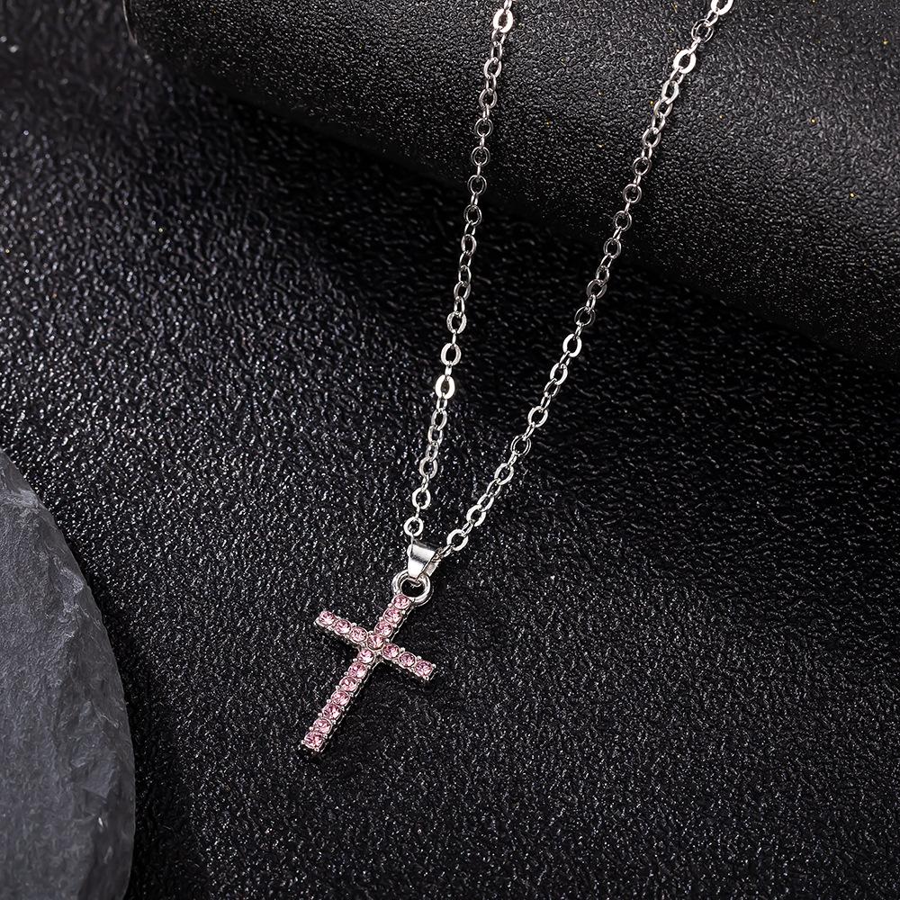 Versatile Cross Necklace Fashionable Personalized Diamond Necklace