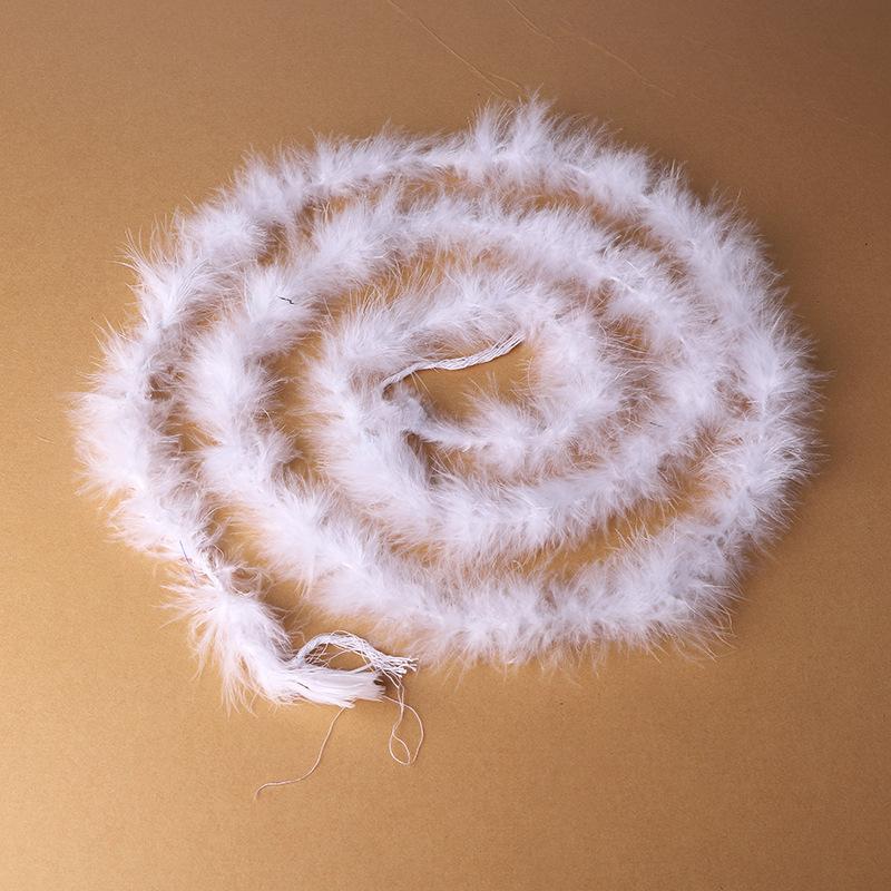 Feather Fleece 2 Meters Turkey Fleece Feather Strip, Flat Fleece Strip, Cartoon Wedding Feather Strip