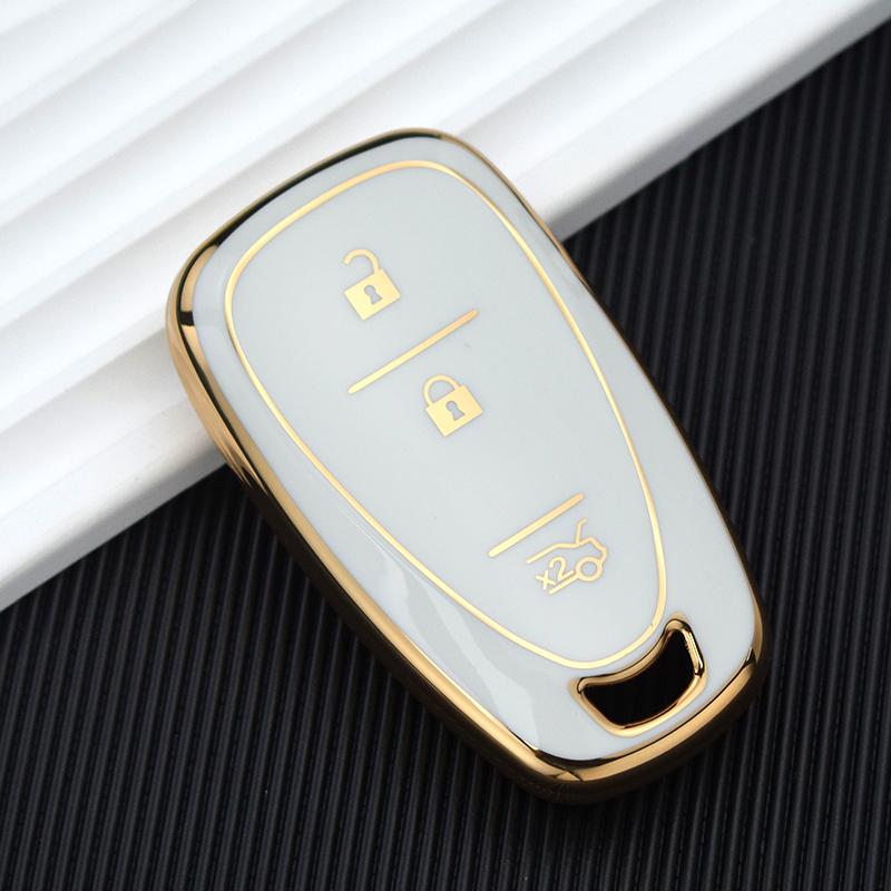 For Chevrolet Malibu Blazer Traverse Seeker Onix Equino Volt Bolt Trax Orlando Cruze Spark Sonic Camaro TPU Car Key Case Cover