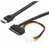 1PC Power Cord Computer Motherboard Socket 6p To Dual 8p Male/Female 1/2 Sata Power Supply Y Splitter Cable Sata Extension Cable