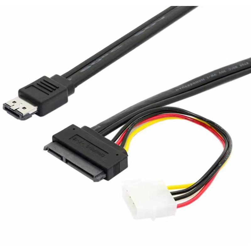 1PC Power Cord Computer Motherboard Socket 6p To Dual 8p Male/Female 1/2 Sata Power Supply Y Splitter Cable Sata Extension Cable