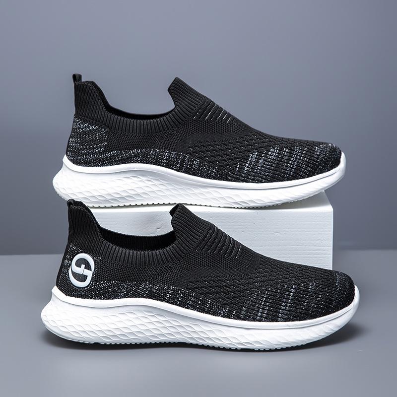 Casual shoes mesh breathable lightweight soft-soled walking shoes dad driving shoes