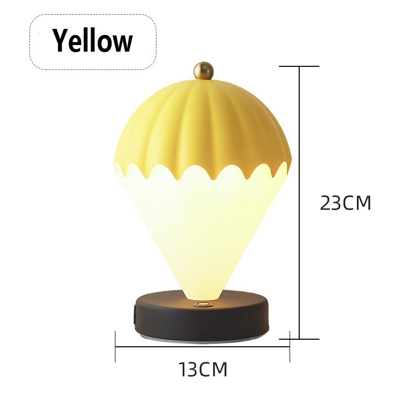 Creative Antique Hot Air Balloon Table Lamp USB Charging Wireless Night Light for Girls Bedroom Bedside Decoration Table Lamp