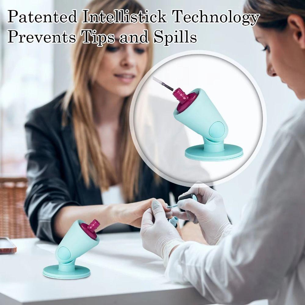 Rotatable Silicone Nail Polish Holder Anti-Spill Nail Polish Bottle Organizer  Manicure Tool