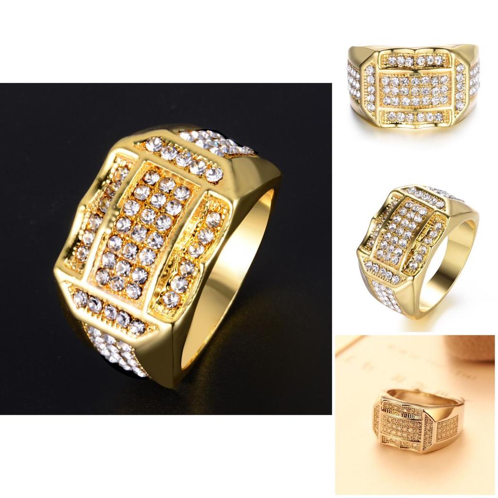 Zircon Square Shaped Wedding Rings Zircon Ring Men For