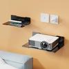 Metal Wall Mounted Shelf for Projectors and Camera, No Drill, Angle and Height Adjustable