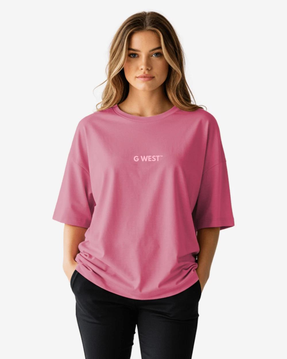 G West Heavyweight Logo Wear Oversized T-Shirt - WOMEN 4XL