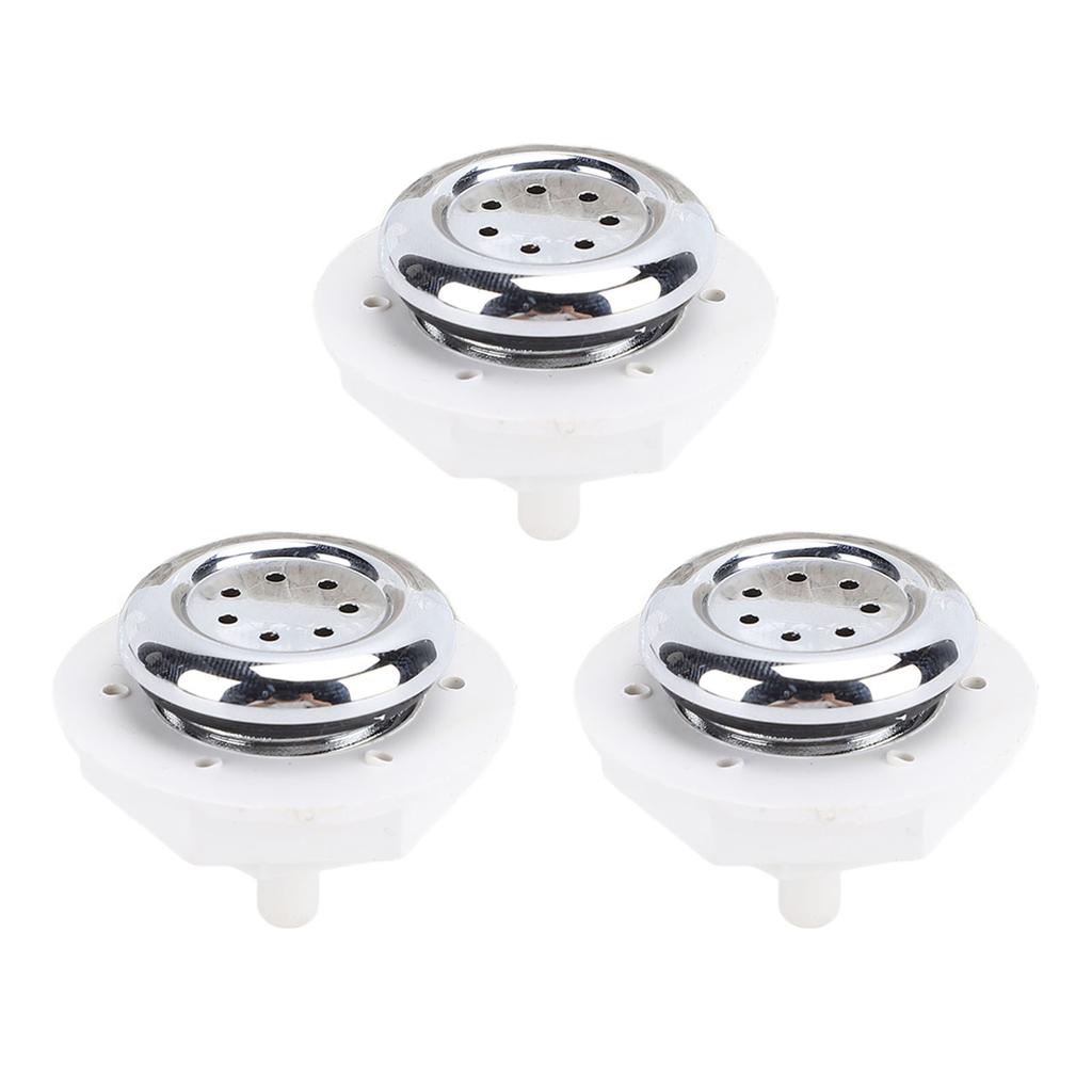3PCS 7 Hole Nozzles PVC Material Bubble Jet Nozzle Accessory for Spa Bathtub Swimming Pool