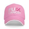 Pink Breast Cancer Awareness Ribbon Sandwich Caps Adult HipHop  Hats Fishing Hat Adjustable Polyester Baseball Caps Summer
