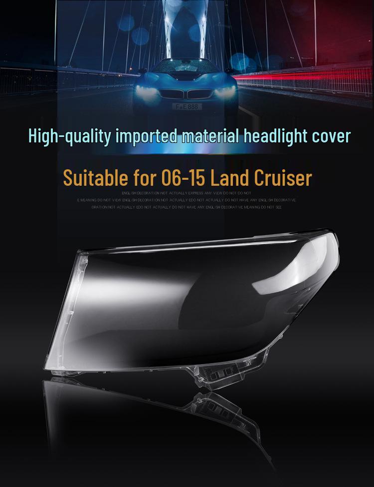 Headlight Lens Cover for 07-15 Toyota Land Cruiser LC200