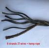 6-Strand Steel Wire Rope with Fiber Core for Electric Hoists and Tower Cranes