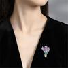 Fashionable Lapel Pin Jewelry Elegant Lavender Lapel Pin Accessory Unique Brooch Collar Pin Jewelry Ornament