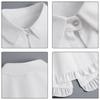 Châle Écharpe à Revers Amovible pour Femmes Filles Style Français Vintage Collier Capelet Décoratif Couleur Unie