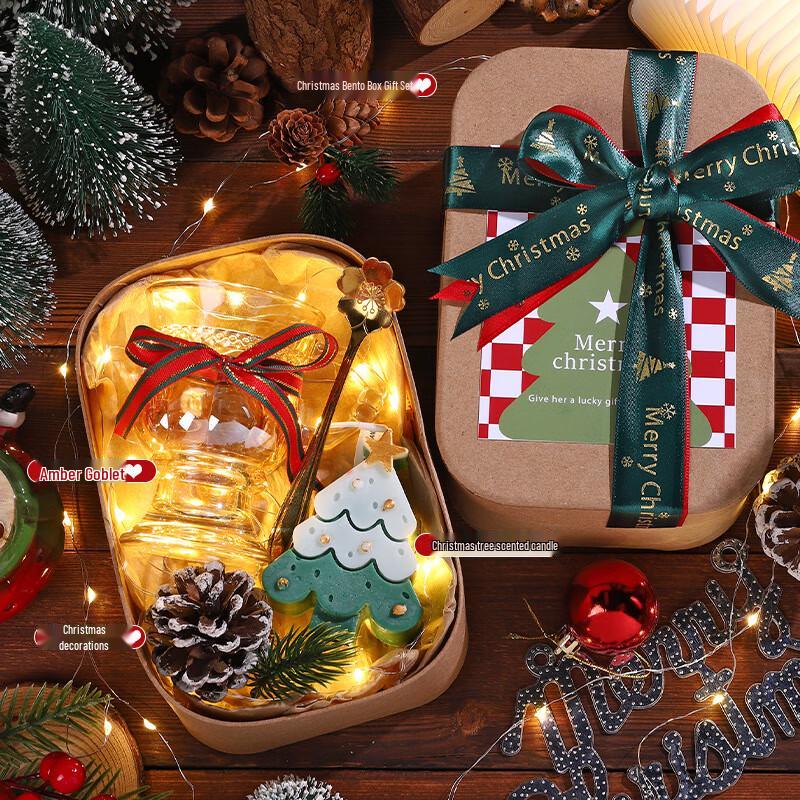 Christmas Eve Gift Set with Goblet and Scented Candle