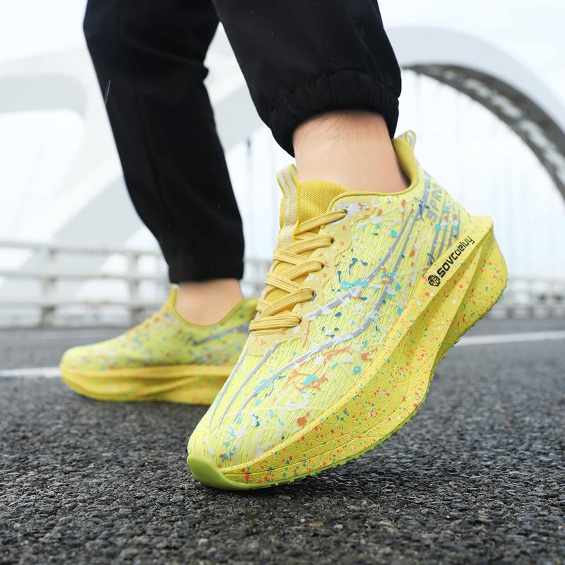 Marathon Men Running Shoes Breathable Lightweight Comfortable Casual Shoes Men Wear-resistant Low-top Comfort Sports Men