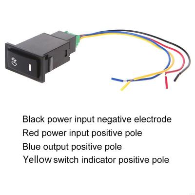 Car Fog Light Push Switch 4 Wire Button For Toyota for Camry Foglight Switch DC12V Auto Interior Replacement Accessories