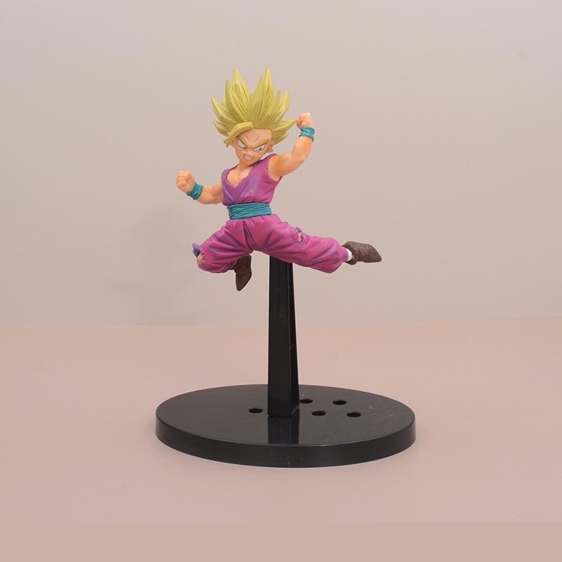 

Anime Dragon Ball Super Saiyan Squatting posture White God Beast Standing posture Wu Fan Wukong Beijita model figurine 20CM