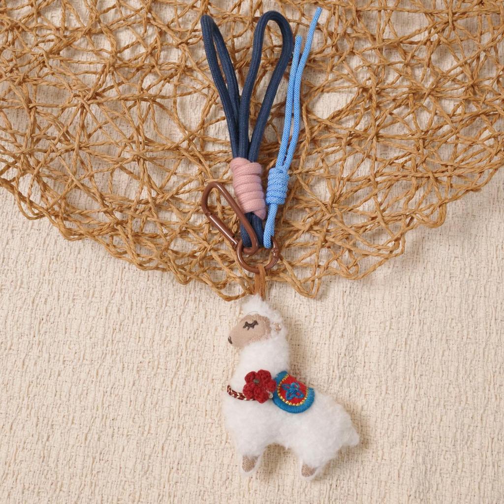 Handmade Cute Duck Keychain Pendant - Stuffed Doll Ornament for Bags