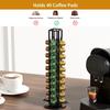 SEVENLINE Coffee Pod Holder Stand Compatible With Nespresso Original Pods Carousel Storage Rack Capsules Organizer For 40 Capsules (Black)