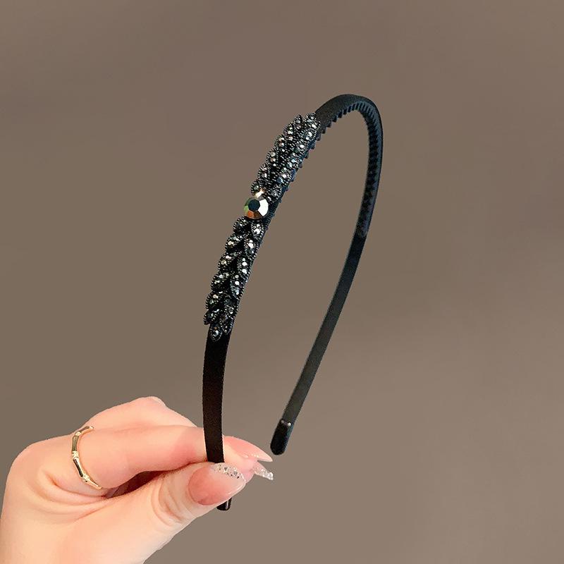 

Новинка в корейском стиле Аксессуары для волос минималистичные стразы банты обруч повязка на голову волосы женщина противоскользящие зубчики девочки повязки на голову