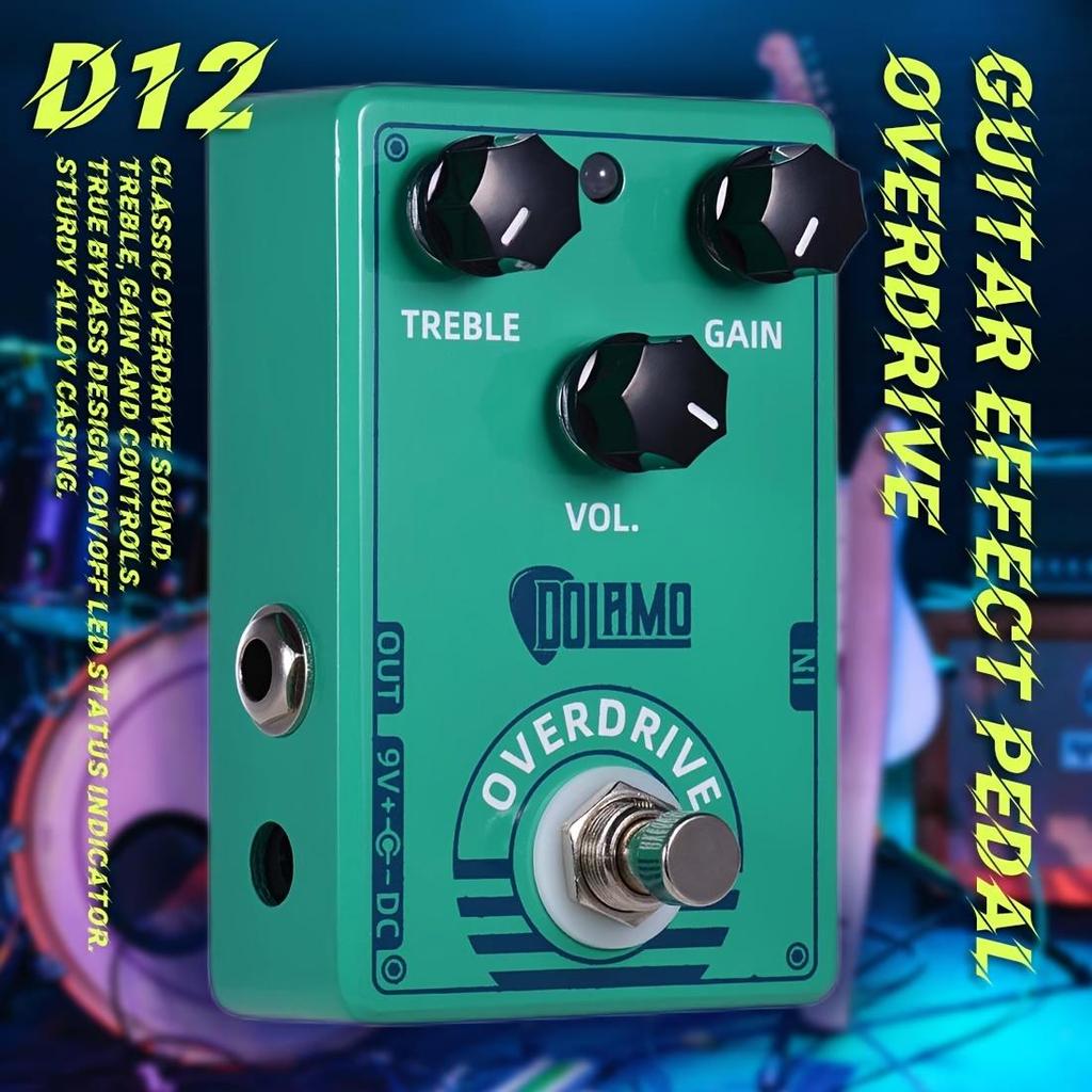 Efekt gitarowy Dolamo True Bypass FUZZ Distortion Overdrive D1 - D14 do gitary basowej