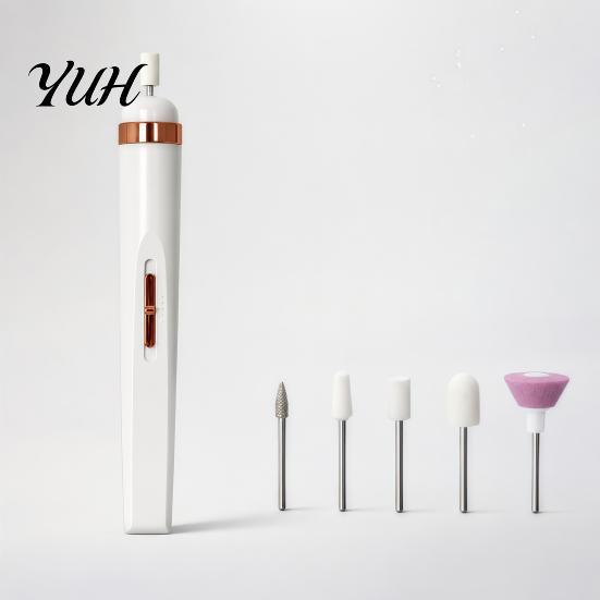 Professional Nail Polishing Pen Electric Drill Kit, Portable Pen-shaped Manicure Pedicure Tool, Adjustable Speed Multifunctional Exquisite Gift