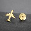 Airplane Brooch for Women Men Stainless Steel Aircraft Suit Badge Pin Accessories Gift