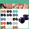 Kámen 2ks Plugy Tunely Ušní Lalok Dvojitý Rozšiřující Piercing Ucho Měřidla Náušnice Helix Lalok Labret Stretcher Expander Šperky do Těla