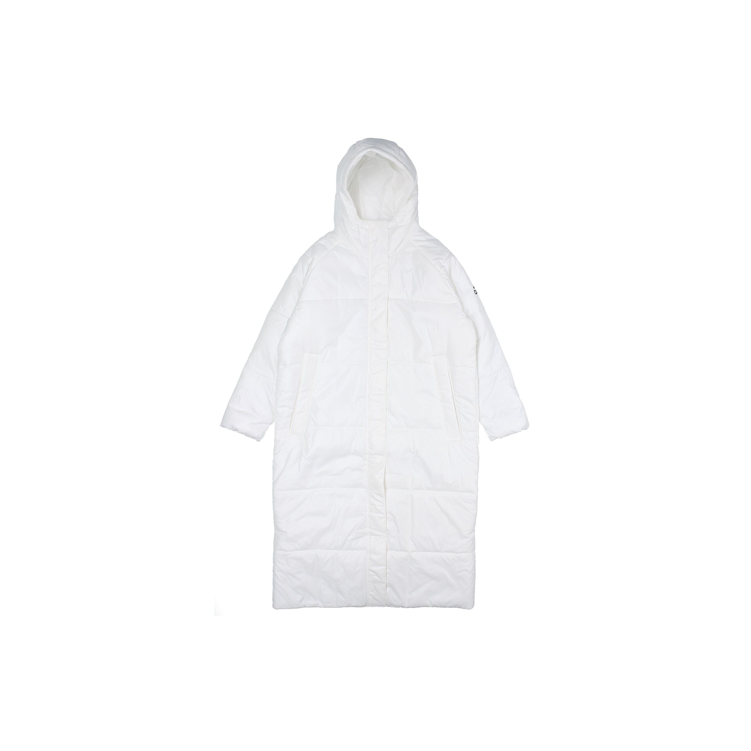 Adidas Women Casual Sports Warm Long Hooded Cotton Coat Winter White EK4814 XXL