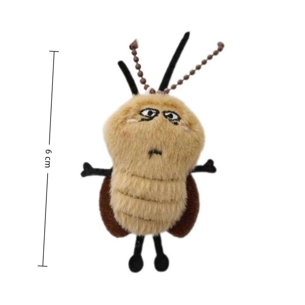 Stuffed Animal Backpack Pendant Cockroach Doll Keyring Creative Key Chain  Fun Gift Accessories
