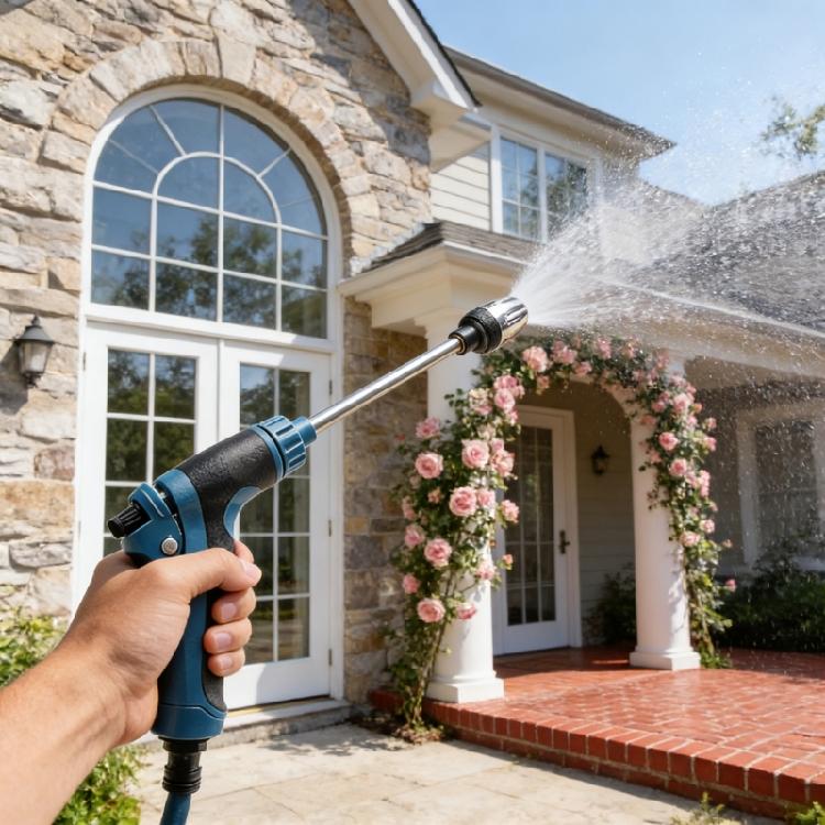 Bewässerungssprinkler Garten Hochdrucksprüher Verstellbare Bewässerungsdüse für Pflanzenhof Bewässerungssprinkler