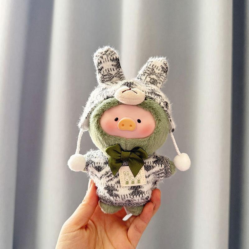 Lulu Pig Blind Box Series Kawaii Doll Clothing Accessories Pendants Canned Pig Dress Up Game Creative Handmade Knitted Retro Set