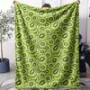 Kiwi Fruit Pattern Throw Soft Flannel AC Blanket Lightweight Summer Nap Throw Cozy  Blanket for Sofa Bed Travel Home