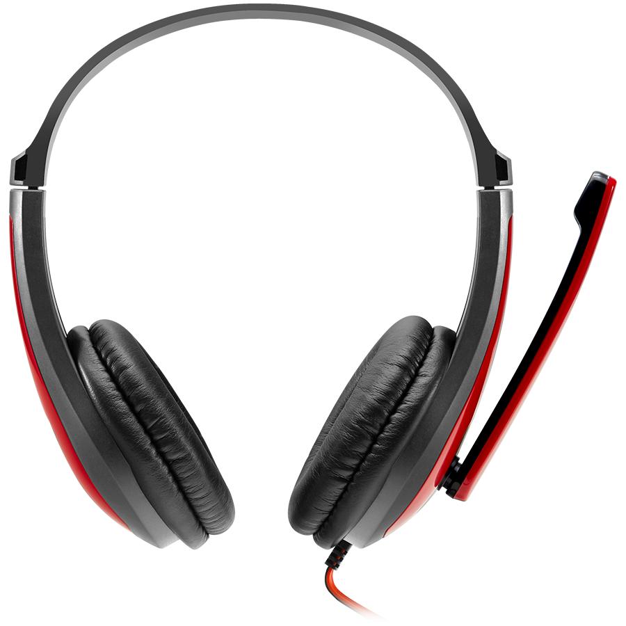 CANYON HSC-1 PC Headset Mic 2m Black - Red