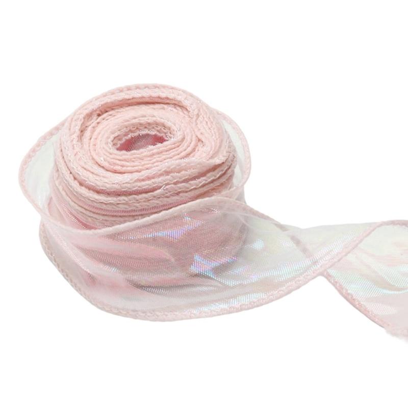Sheer Organza Ribbon 40mmX9meter Chiffon Ribbons for Bouquets Wrapping Wedding Cake Decoration Craft Wreath Bows Making