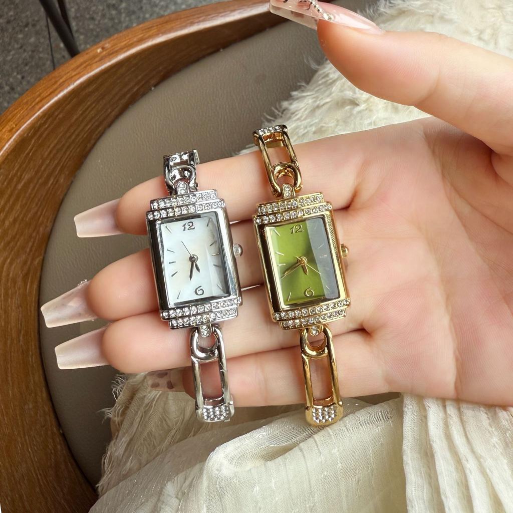 Fashion Bracelet Watch Small Pin Quartz Women'S Watch Light Luxury Square Feeling
