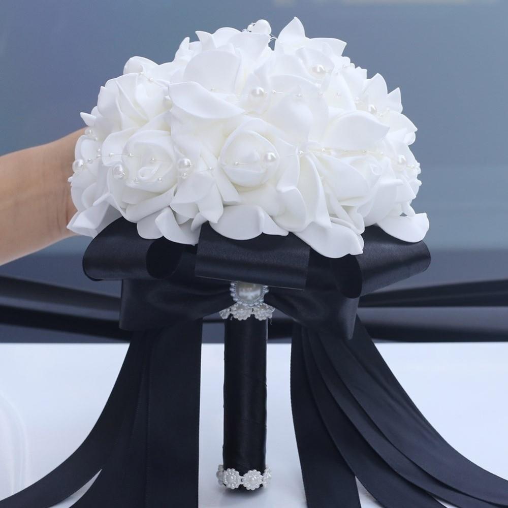 Romantic Artificial Hand Bouquet Silk Flowers Bridesmaid Bouquet Wedding Accessories