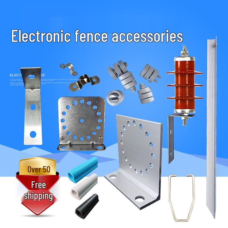 Electronic Fence Lightning Arrester Clip & Accessory Kit Intermediate rod stainless steel fixture 9.5mm
