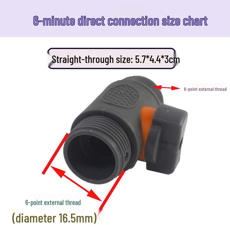 Two-Way/Three-Way Plastic Diverter Valve with Quick Connector for Water Pipes
