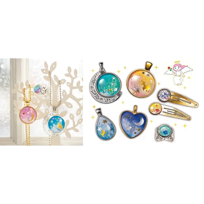 Gakken Girls Craft: Starry Sky Droplet Accessories Made with Glass Cabochons (Ages 6 and up) A750764