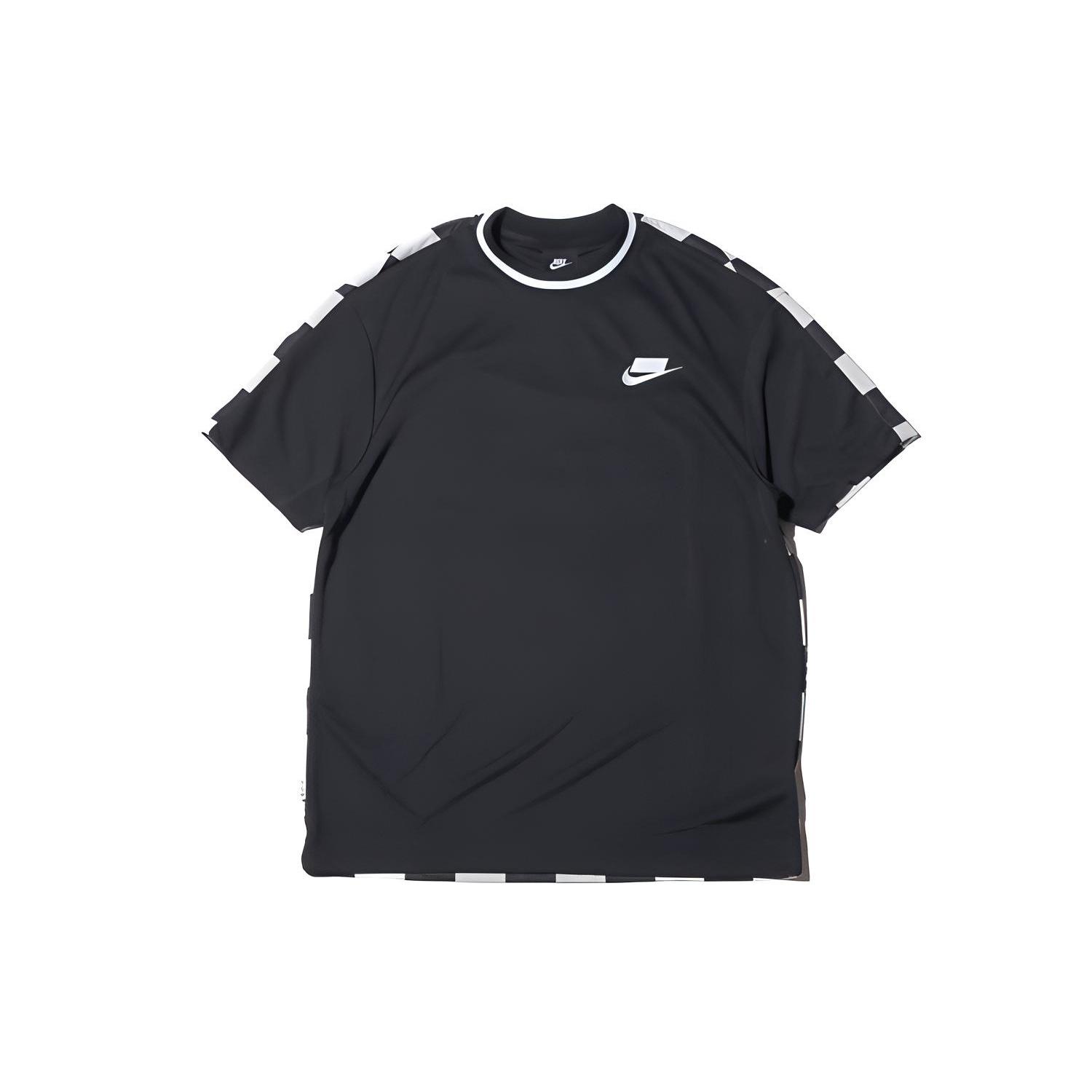 Nike Sportswear Sport Pack Back Grid Printing Short Sleeve Black Men s AR1635-010 XL