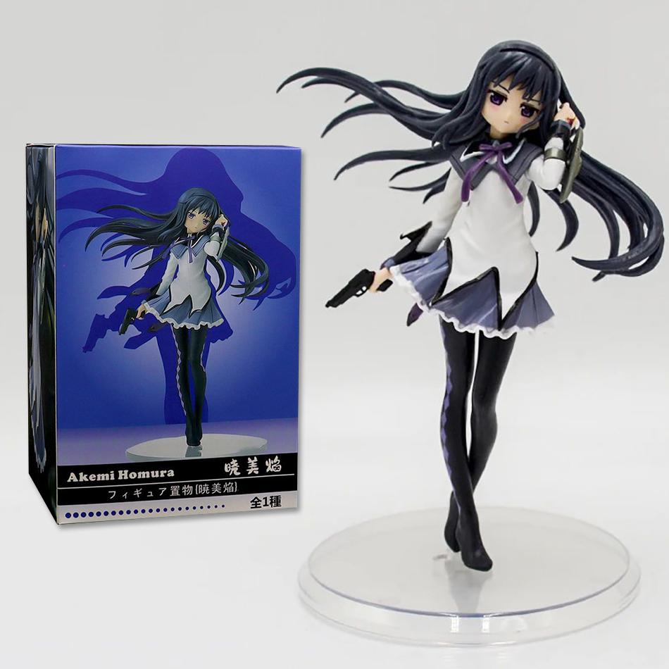 

Animation Puella Magi Madoka Magica Figure 17cm Akemi Homura Action Figural Polyvinyl Chloride Miniature Kawaii Decoration Figure Kids Plaything