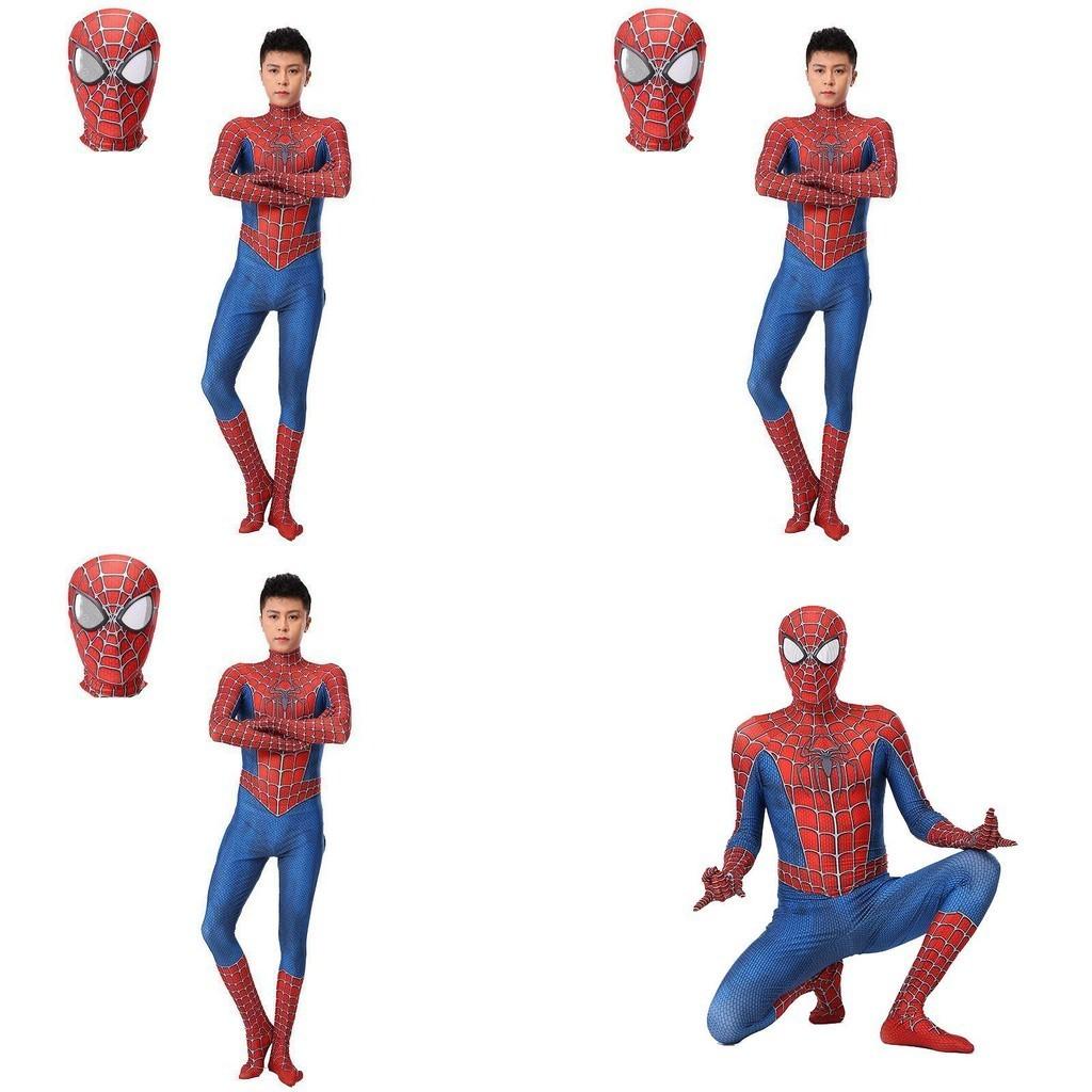 Exquisite Raimi Spiderman Cosplay Costume With Breathable Zentai Jumpsuit