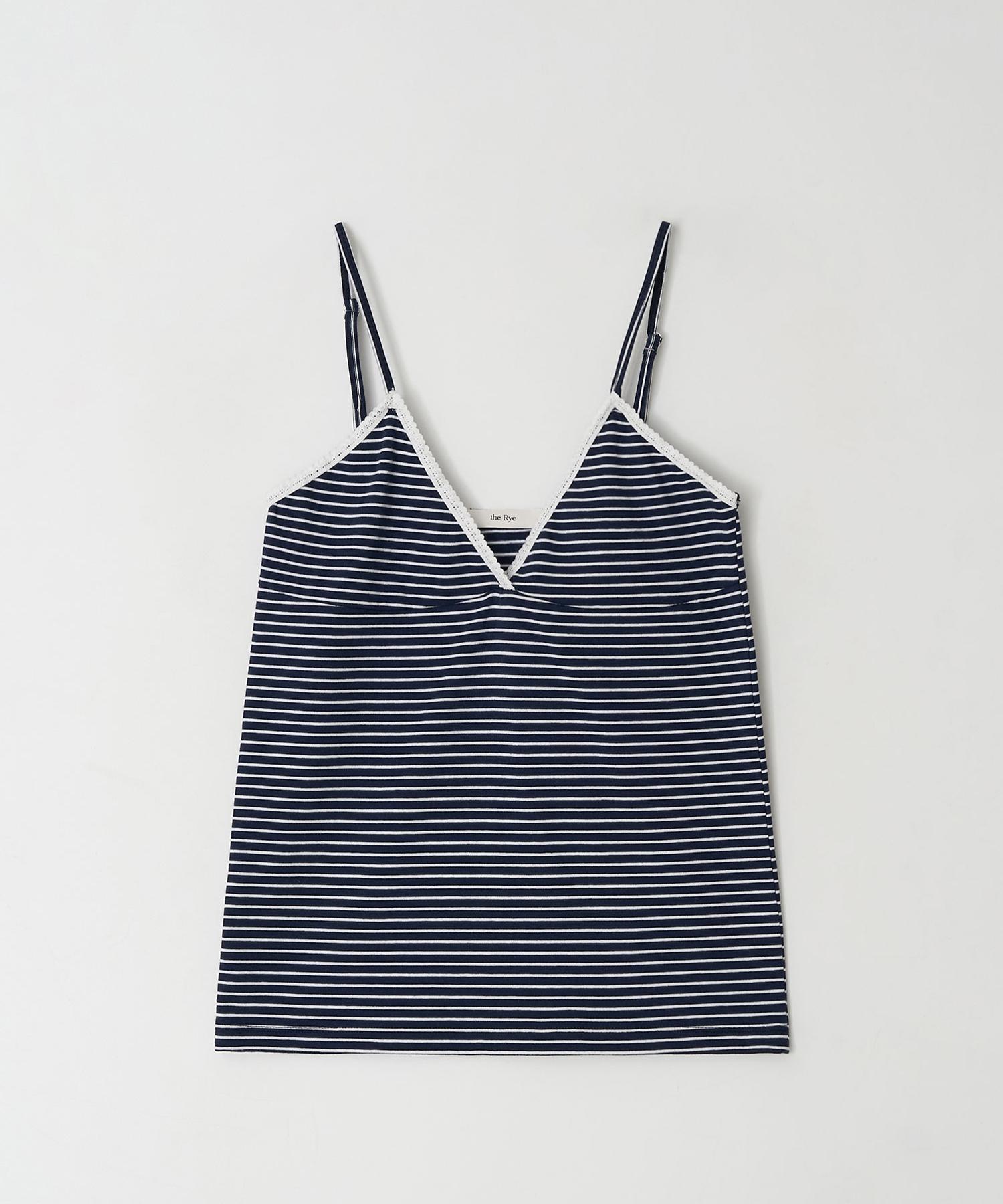 The Rye Lace Sleeveless Top(Navy) Navy/Free