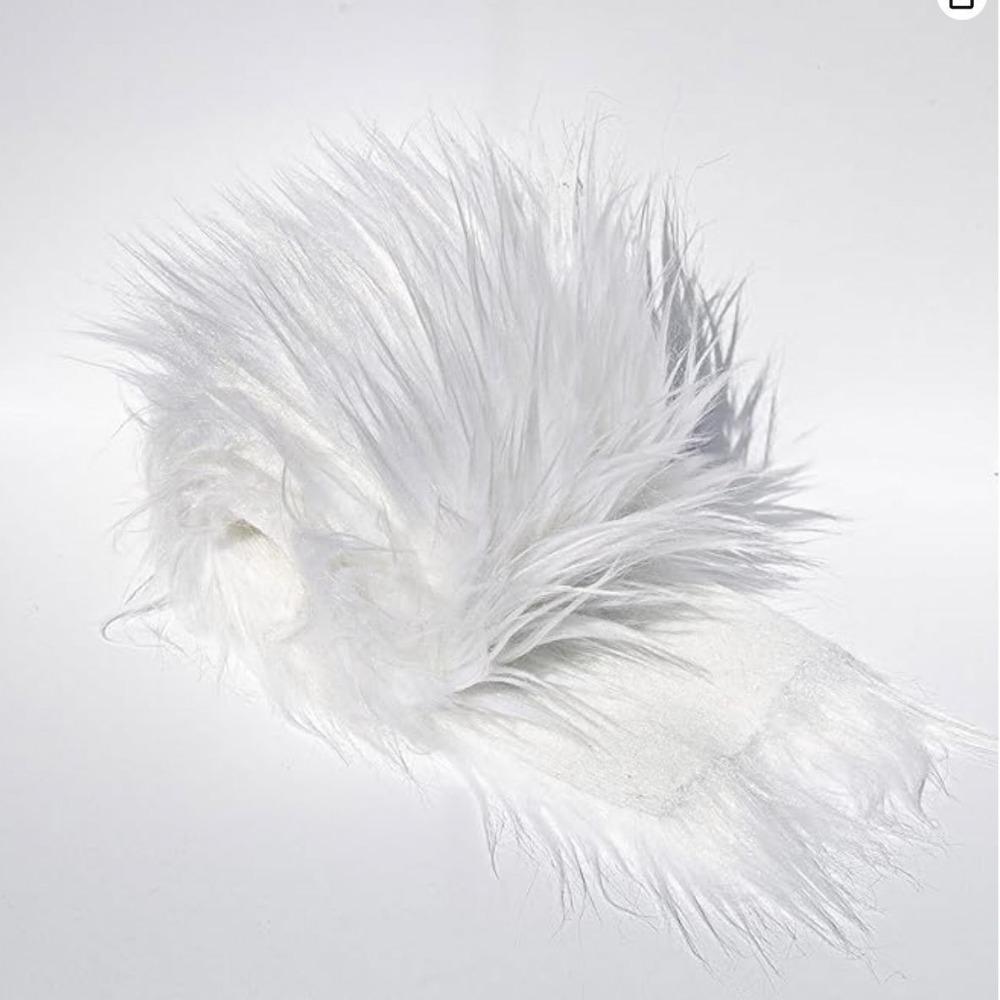 1,8M Tecido para Acabamento Pelúcia Costura Fantasia Listrado DIY Fita de Pelo Sintético Fitas Decoração de Casa