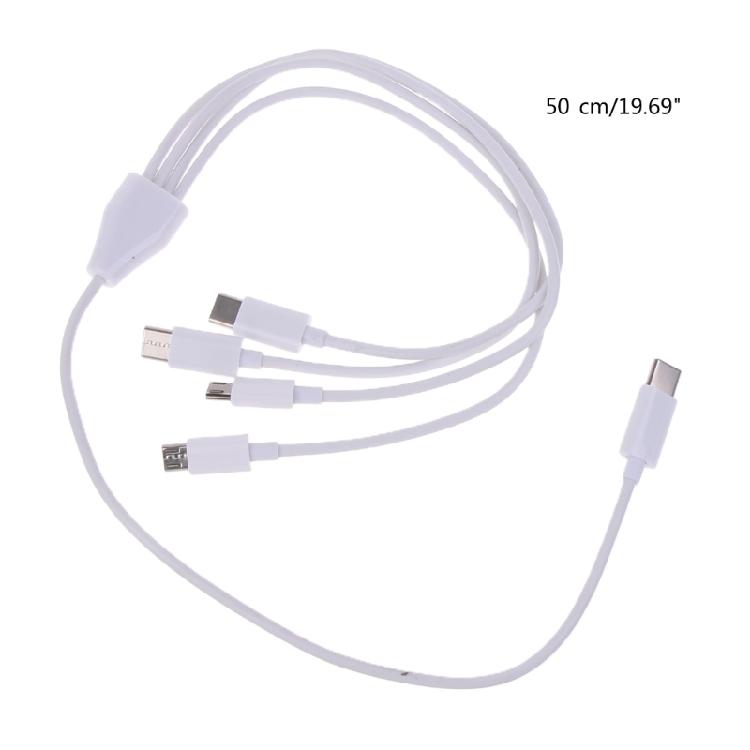 4-in-1 USB C To Multi Charging Cable USB C To Micro USB + Type C Universal
