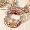 Bohemian Inspire Cotton Rope Crosses Bracelet Adjustable Designs Jewelry Accessory for Trendy Adults Everyday Wear