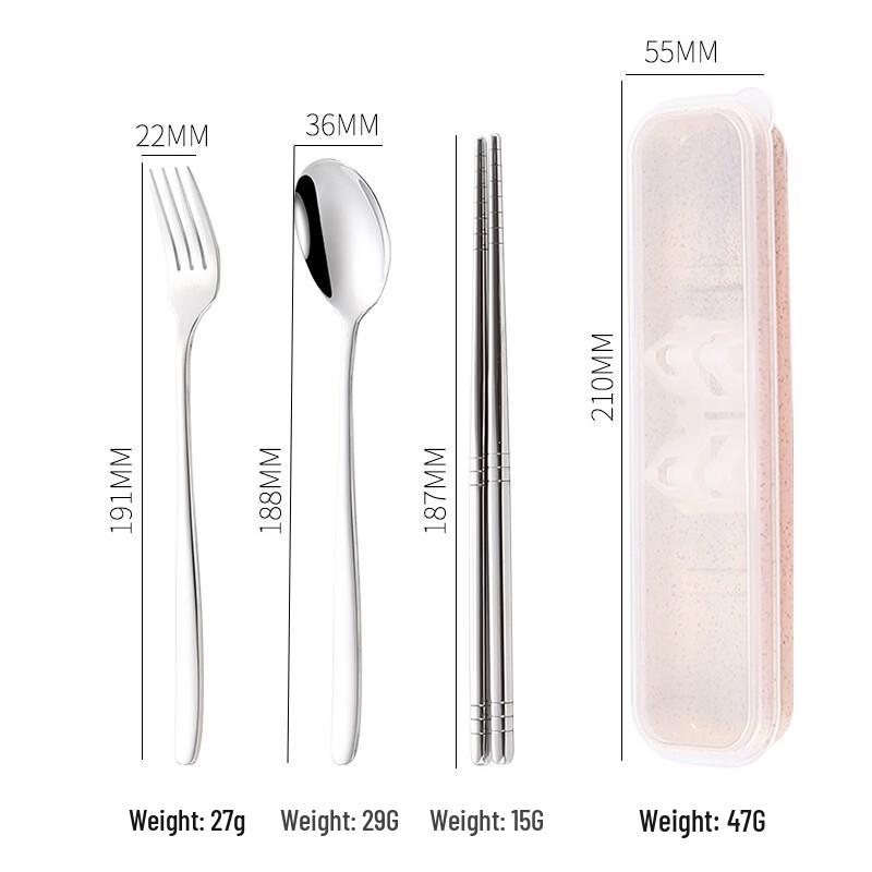 304 Stainless Steel Portable Cutlery Set