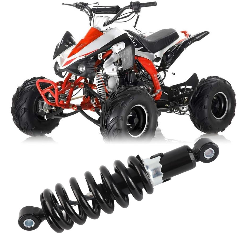 240mm Motorcycle Shock Absorber with Adjustable Spring Replacement Part for Dirt Pit and Scooters 5-Level Pressure, Bikes, ATVs, Go-Karts,