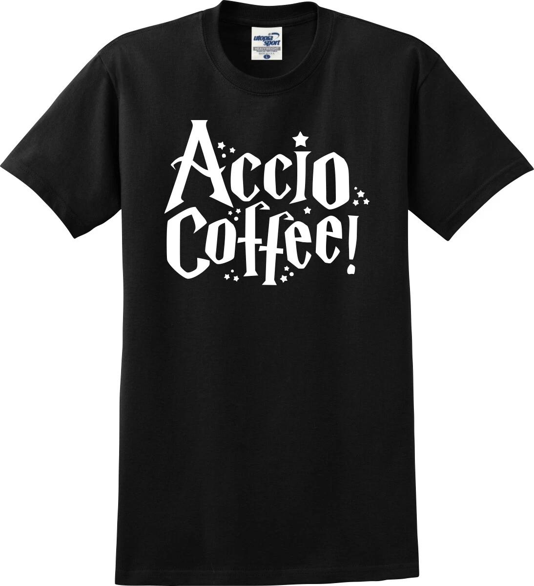 Accio Coffee! (Summon Coffee Charm) Funny Unisex T shirt (S-5X) 2XL